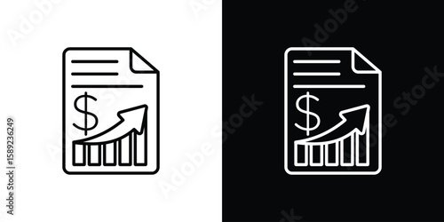 capital gain icon website stock illustration. stroke symbols