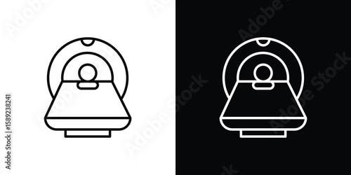 Tomography icon website stock illustration. stroke symbols