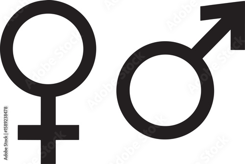 Female male gender symbols female symbol male symbol