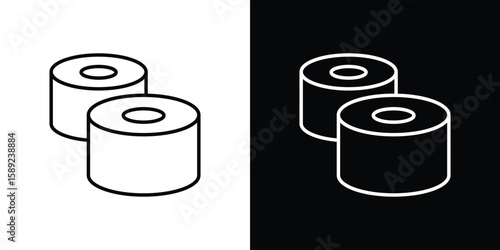 Sushi icon website stock illustration. stroke symbols