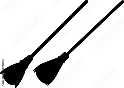 Broomstick vector art, broomstick art, broomstick vector art design, Vector of modern broomstick art, broomstick isolated