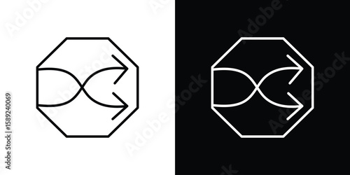 Shuffle icon website stock illustration. stroke symbols