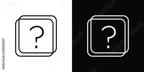 Question icon website stock illustration. stroke symbols