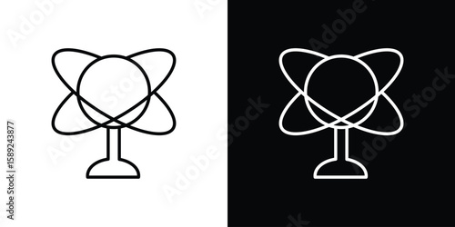 Perpetual motion icon website stock illustration. stroke symbols