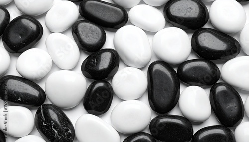 Wallpaper Mural Black and white pebbles close-up Torontodigital.ca
