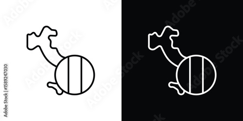 Italy flag icon website stock illustration. stroke symbols