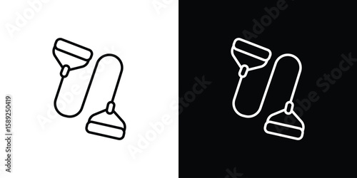 Exercise bands icon website stock illustration. stroke symbols