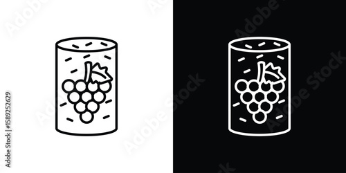 Cork wine icon website stock illustration. stroke symbols
