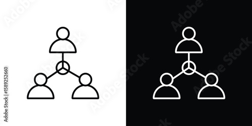 Coordinate icon website stock illustration. stroke symbols