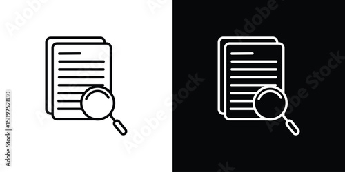 Content icon website stock illustration. stroke symbols