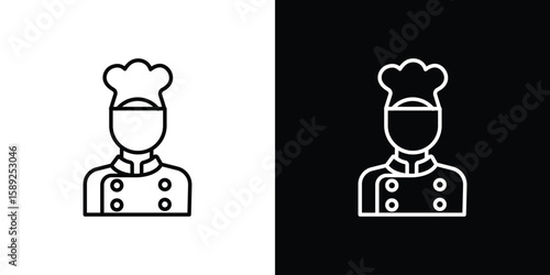 Concierge icon website stock illustration. stroke symbols
