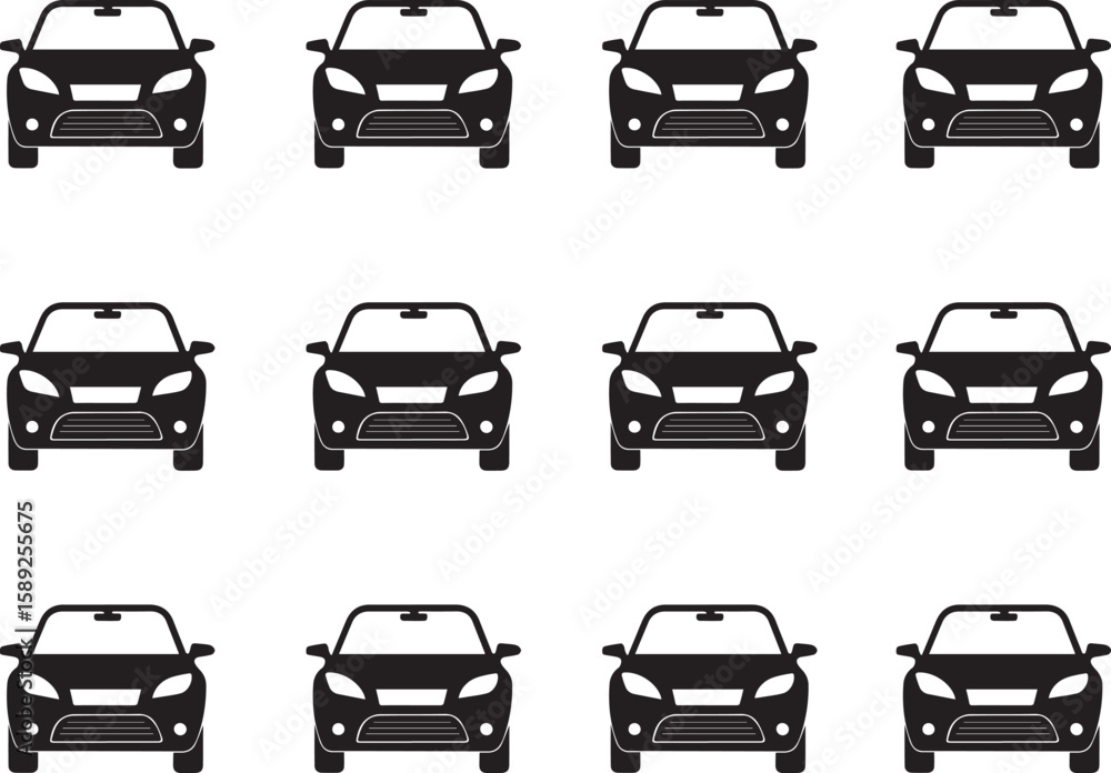 Obraz premium set of cars vector