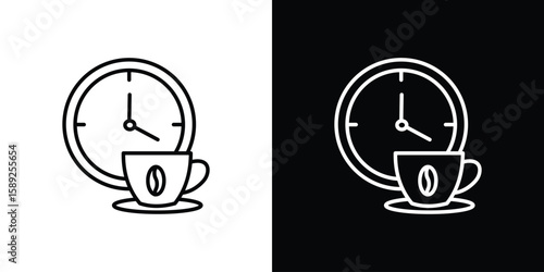 Break icon website stock illustration. stroke symbols