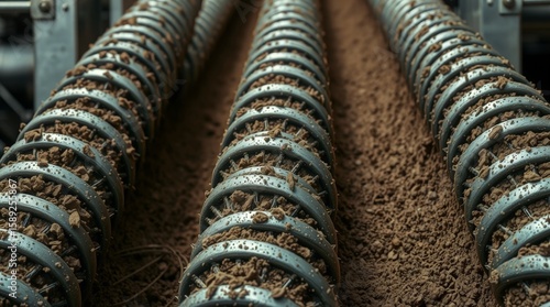 Rotating Industrial Screw Conveyors with Slurry Material