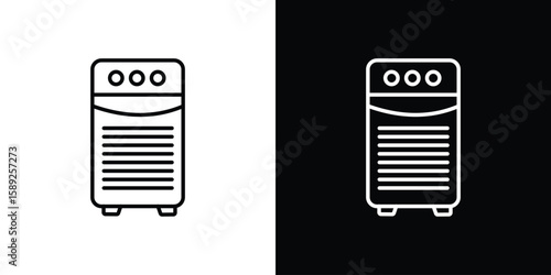Air purifier icon website stock illustration. stroke symbols