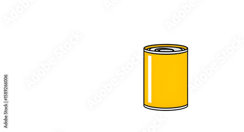 closed tin can, open tin can, aluminum can, silver tin can, cylindrical can, tin can packaging, canned soup, canned vegetables, canned beans, canned fish, sardine can, tuna can, canned fruit, food pre