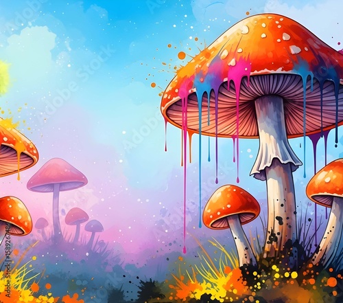 Mushroom 20oz tumbler wrap sublimation