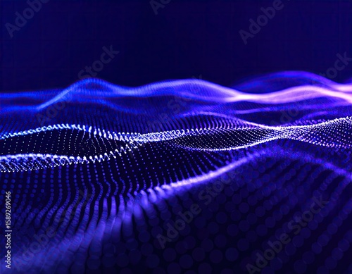 Wallpaper Mural Abstract digital wave pattern (1) Torontodigital.ca