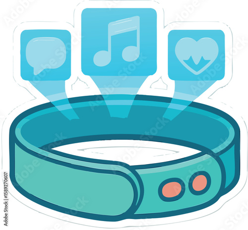 futuristic wearable holo-bracelet