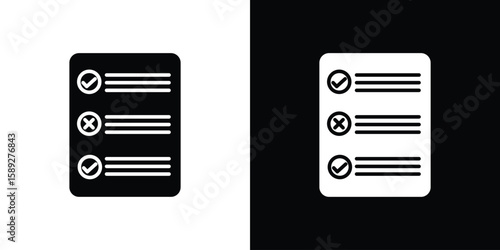 Quota icon. Black and white silhouette. Icon vector