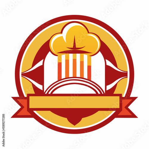 Set of Restaurant menu and bar labels with unique shapes and text designs as well as utensils and drinkware