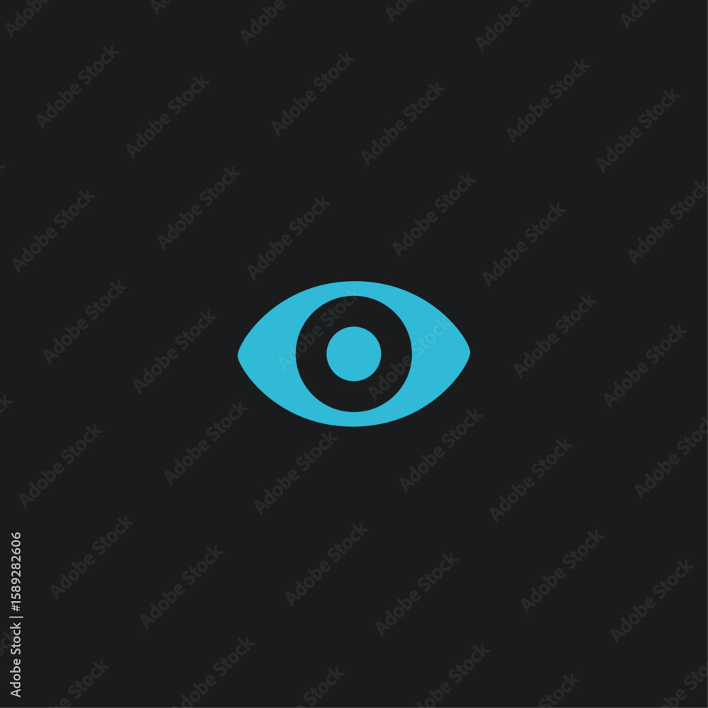 Eye logo icon flat vector design Eye logo icon flat vector design
