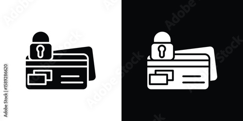 Credit limit icon. Black and white silhouette. Icon vector
