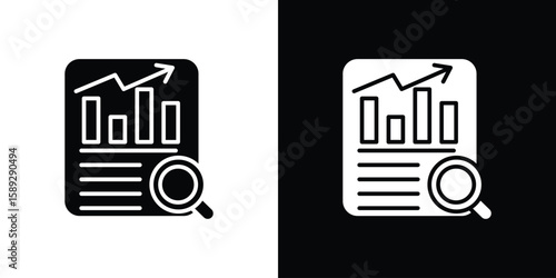 Auditors icon. Black and white silhouette. Icon vector