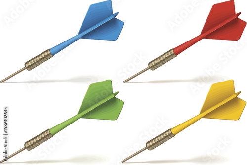 Hitting the red center of a dartboard with an arrow demonstrates aiming skill and achieving the game's goal with accuracy