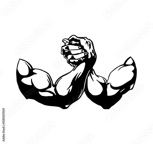 Arm Wrestling Svg Png , Arm Fighting 