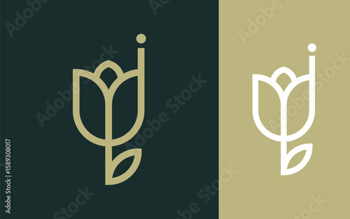 Combination letter J with Flower logo design vector illustration for decoration, boutique, wellness, beauty salon and other businesses