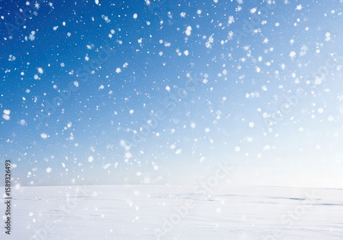 Wallpaper Mural Serene winter scene with gentle snowfall in tranquil landscape Torontodigital.ca