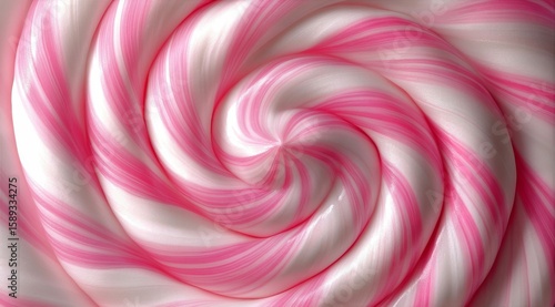 Colorful Swirl of Candy Creates a Vibrant Visual Experience at a Confectioner...