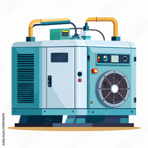 Industrial air conditioning unit, powerful ventilation system, cooling technology.