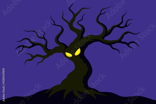 tree in the moonlight