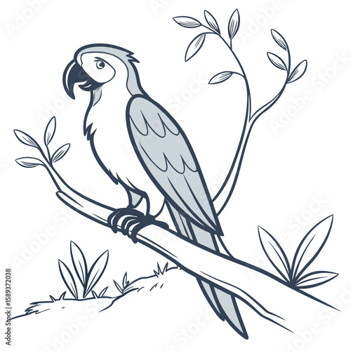 vector illustration of a bird