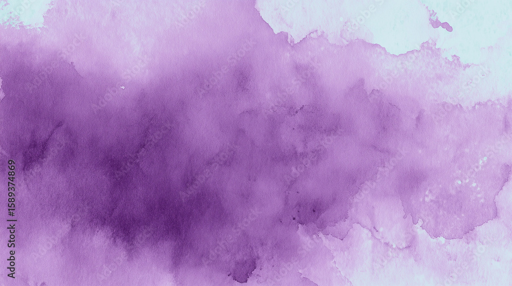 Obraz premium Abstract watercolor paint background by purple and light purple with liquid fluid texture for background, banner