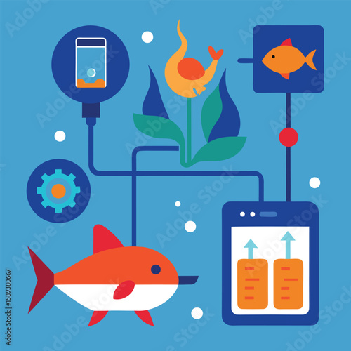 AI Controlling Aquarium Temperature And Feeding Schedule