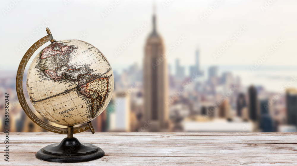 Naklejka premium Exploring New York City's Iconic Skyline and Landmarks