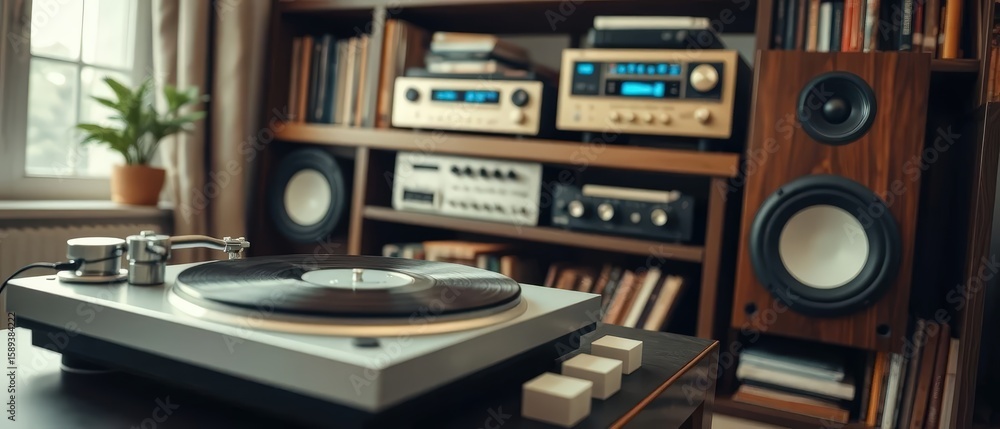 Obraz premium a vintage audio setup