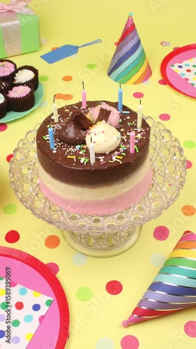 Little Candles on Cake Portrait