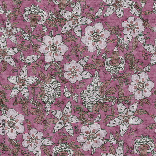 indian top  printed fabric allover 