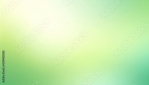 Soft Green Gradient Abstract Background With Smooth Color Blend and Bright Central Light