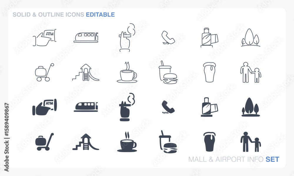 Fototapeta premium Mall & Airport Info