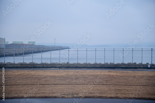 Wallpaper Mural The view of Nagoya Airport during taking off. Airport scene of Nagoya, Japan. Travel concept. Torontodigital.ca