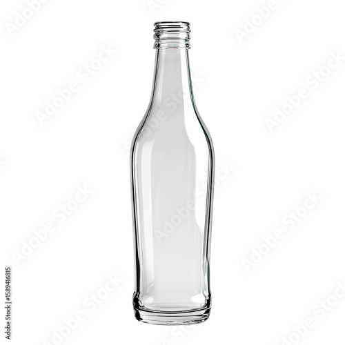 Wallpaper Mural Clear glass bottle, vertical, and empty Torontodigital.ca