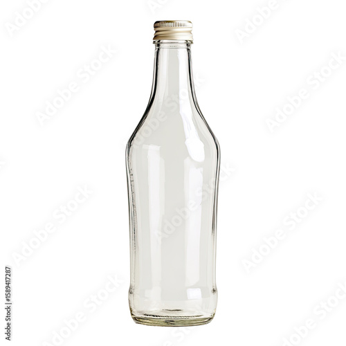 Wallpaper Mural Clear glass bottle with metal cap (17) Torontodigital.ca