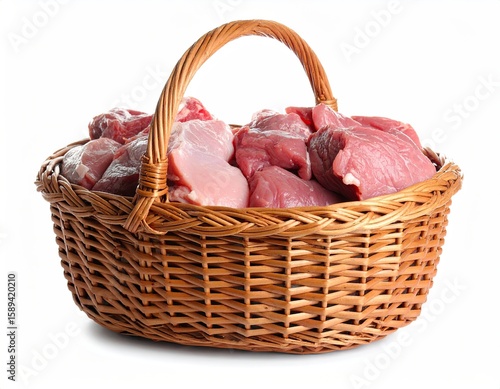 Wallpaper Mural Basket of raw meat Torontodigital.ca