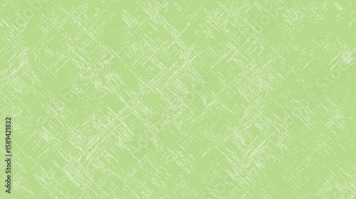 Diagonal crosshatch scratch texture on green background. Hand-drawn abstract pattern with vintage feel. Perfect for design overlays and surface use.