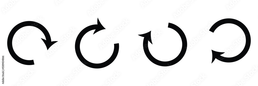 Obraz premium Refresh icon vector illustration. Reload sign and symbol.&nbsp;Update&nbsp;icon&nbsp;.&nbsp;EPS&nbsp;10&nbsp;. 